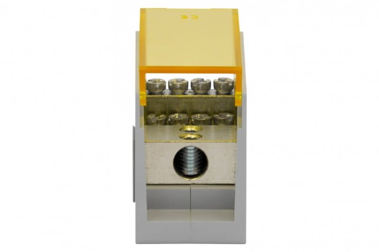 Blok rozdzielczy VBR 300A-8 (1x50 / 8x16) Al/Cu - żółty  F2.0602 F-Elektro