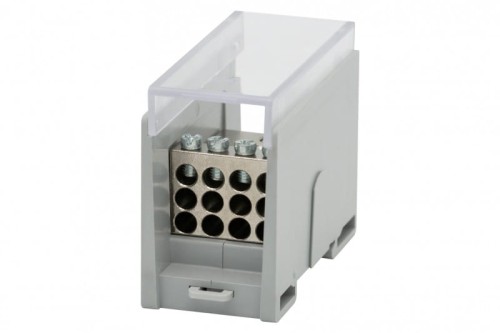 Blok rozdzielczy VBR 300A-12 (1x50 / 12x10) Al/Cu - szary  F2.0603 F-Elektro