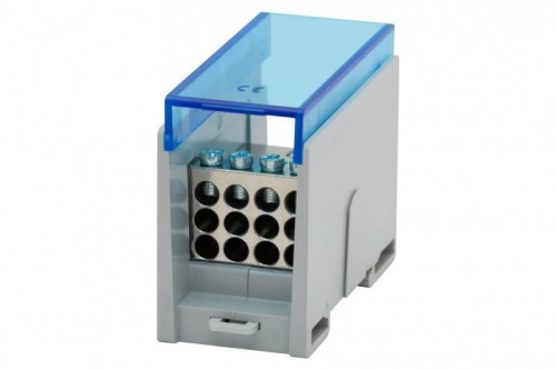 Blok rozdzielczy VBR 300A-12 (1x50 / 12x10) Al/Cu - niebieski  F2.0604 F-Elektro