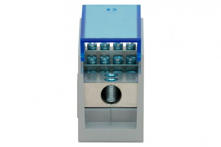Blok rozdzielczy VBR 300A-12 (1x50 / 12x10) Al/Cu - niebieski  F2.0604 F-Elektro