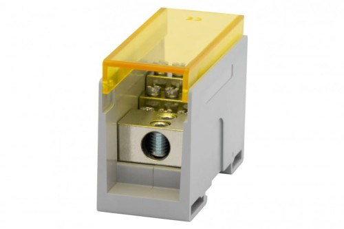 Blok rozdzielczy VBR 300A-12 (1x50 / 12x10) Al/Cu - żółty   F2.0605 F-Elektro