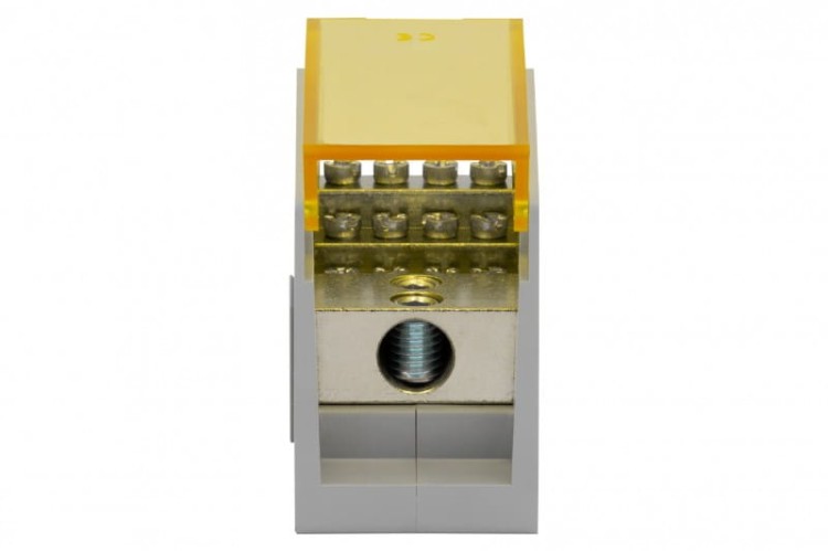 Blok rozdzielczy VBR 300A-12 (1x50 / 12x10) Al/Cu - żółty   F2.0605 F-Elektro