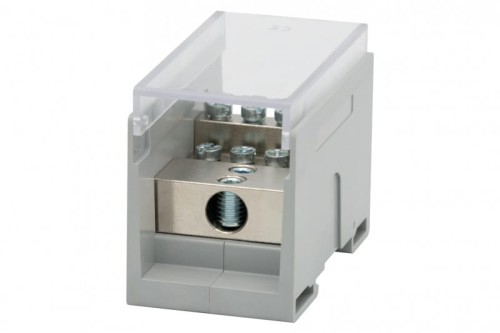 Blok rozdzielczy VBR 400A-8 (1x50 / 8x25) Al/Cu - szary F2.0606 F-Elektro