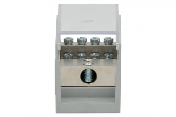 Blok rozdzielczy VBR 400A-8 (1x50 / 8x25) Al/Cu - szary F2.0606 F-Elektro