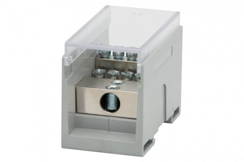 Blok rozdzielczy VBR 400A-10 (1x50 / 10x16) Al/Cu - szary  F2.0609 F-Elektro