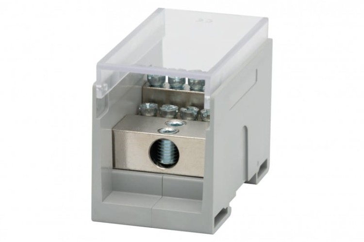 Blok rozdzielczy VBR 400A-10 (1x50 / 10x16) Al/Cu - szary  F2.0609 F-Elektro