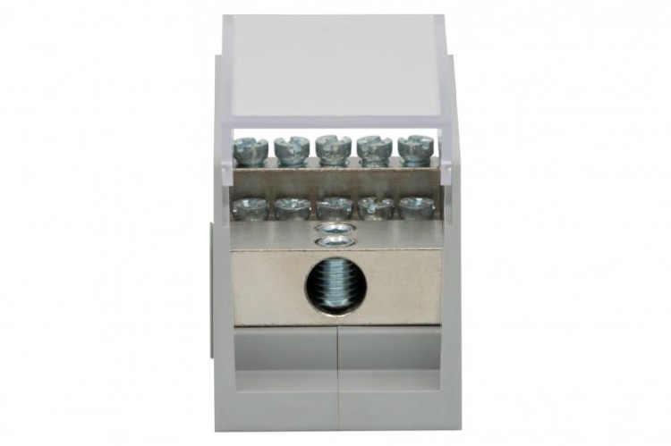 Blok rozdzielczy VBR 400A-10 (1x50 / 10x16) Al/Cu - szary  F2.0609 F-Elektro