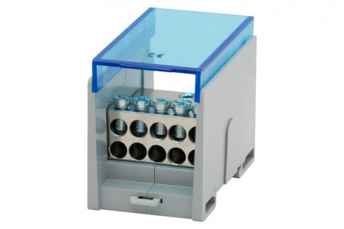 Blok rozdzielczy VBR 400A-10 (1x50 / 10x16) Al/Cu - niebieski  F2.0610 F-Elektro