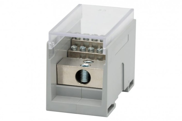 Blok rozdzielczy VBR 400A-16 (1x50 / 16x10) Al/Cu - szary  F2.0612 F-Elektro