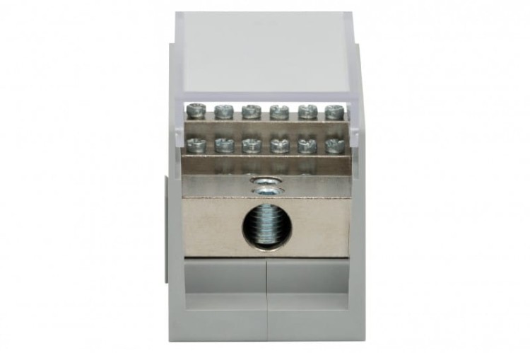 Blok rozdzielczy VBR 400A-16 (1x50 / 16x10) Al/Cu - szary  F2.0612 F-Elektro
