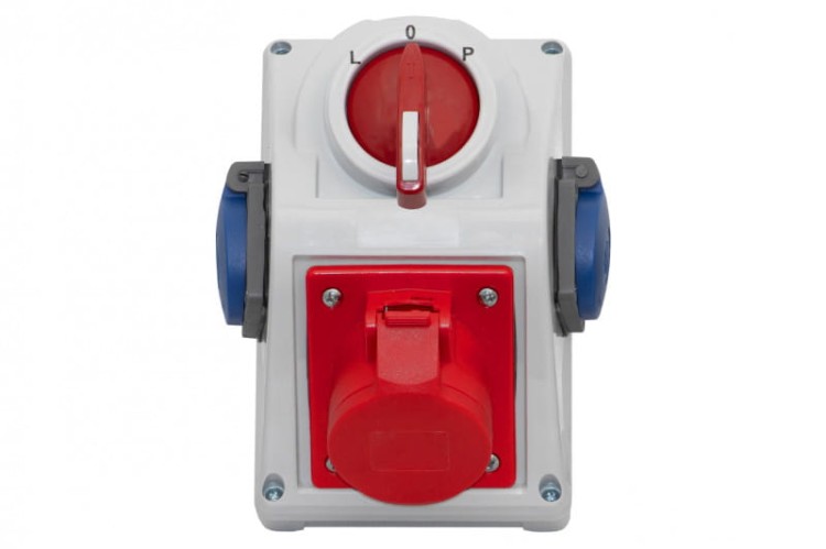 Rozdzielnica KOMBI - gniazda 32A 5p, 2x230V, L/P F3.0024 F-Elektro