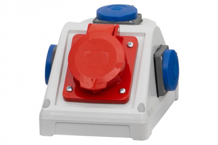 Rozdzielnica KOMBI - gniazda 16A 5p, 3x230V F3.0054 F-Elektro