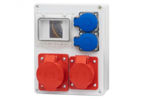 Rozdzielnica R-240 4M - gniazda 2x16A 5p, 2x230V /4 moduły/ F3.0073 F-Elektro