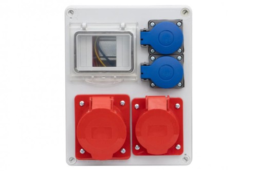 Rozdzielnica R-240 4M - gniazda 2x16A 5p, 2x230V /4 moduły/ F3.0073 F-Elektro