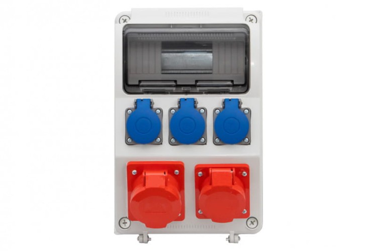 Rozdzielnica CAJA 9M - gniazda 2x32A 5p, 3x230V /9 modułów/ F3.0131 F-Elektro