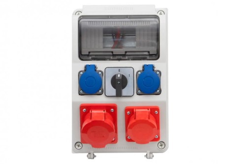 Rozdzielnica CAJA 9M - gniazda 16A 5p, 32A 5p, 2x230V, 0/1(32A) /9 modułów/ F3.0133 F-Elektro