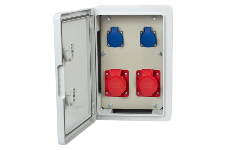 Rozdzielnica  budowlana RB-250 - gniazda 2x32A 5p, 2x230V F3.0149 F-Elektro