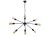 Lampa sufitowa wisząca Industrialna Loft ROD BLACK IX 9734 NOWODVORSKI Lighting E27 x9 nowoczesna oprawa oświetleniowa żyrandol metalowa nad stół blat wyspę czarna zwis Inspiracje Premium