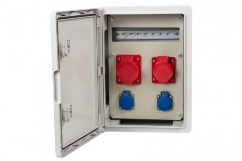 Rozdzielnica  budowlana RB-300 12M - gniazda 2x32A 5p, 2x230V, /12 modułów/ F3.0151 F-Elektro