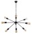 Lampa sufitowa wisząca Industrialna Loft ROD BLACK IX 9734 NOWODVORSKI Lighting E27 x9 nowoczesna oprawa oświetleniowa żyrandol metalowa nad stół blat wyspę czarna zwis Inspiracje Premium
