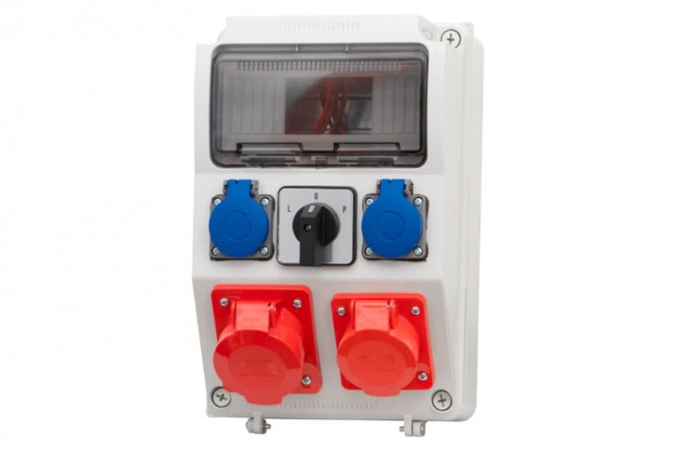 Rozdzielnica CAJA 9M - gniazda 2x16A 5p, 2x230V, L/P(32A) /9 modułów/ F3.0247 F-Elektro