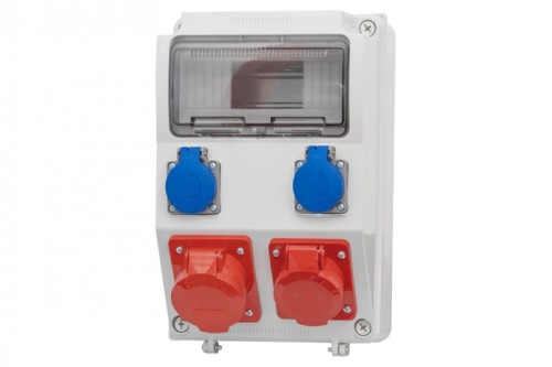 Rozdzielnica CAJA 9M - gniazda 2x32A 5p, 2x230V /9 modułów/ F3.0251 F-Elektro