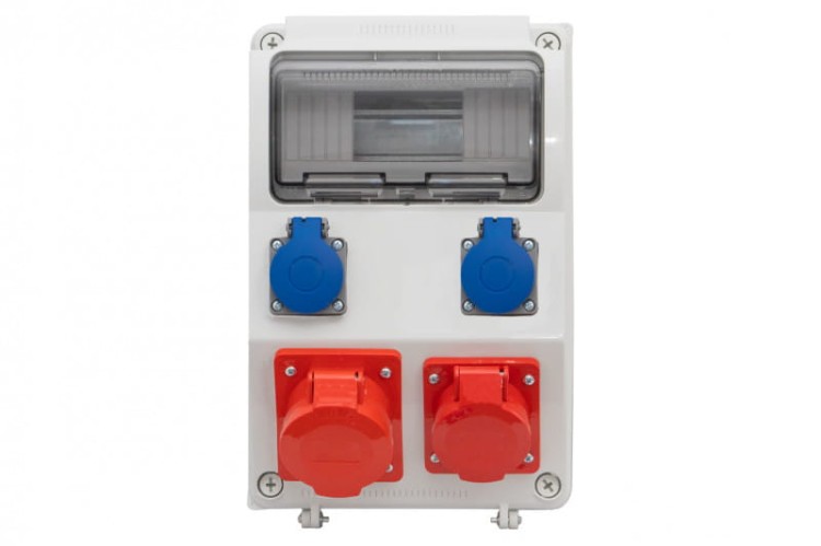 Rozdzielnica CAJA 9M - gniazda 2x32A 5p, 2x230V /9 modułów/ F3.0251 F-Elektro