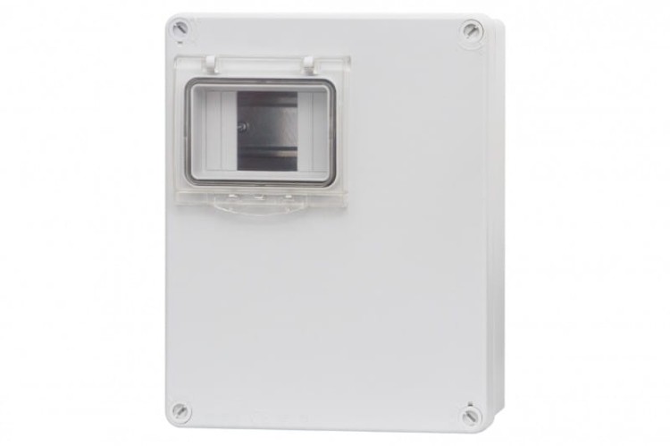 Obudowa R-240 240x190x90mm IP65 okno 4M /4 moduły/ IP 65 F3.0265 F-Elektro
