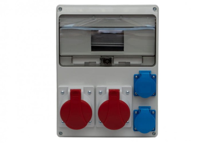 Rozdzielnica LAGO 11M - gniazda 2x32A 5p, 2x230V /11 modułów/ F3.0284 F-Elektro