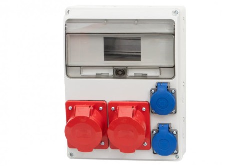 Rozdzielnica LAGO 11M - gniazda 16A 5p, 32A 5p, 2x230V /11 modułów/ F3.0285 F-Elektro