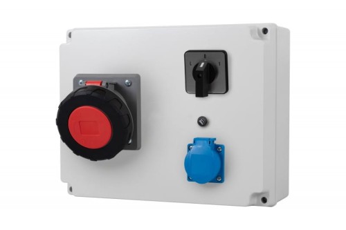Rozdzielnica R-310 - gniazda 63A 5p, 230V, L/P(63A) z bezpiecznikiem F3.0298 F-Elektro