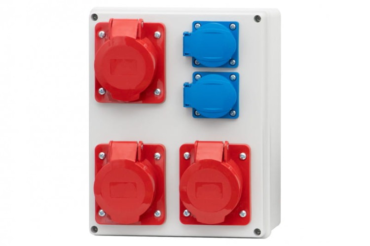 Rozdzielnica R-240 - gniazda 2x16A 5p, 32A 5p, 2x230V F3.0304 F-Elektro