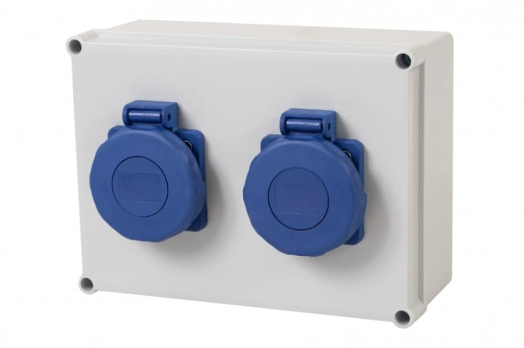 Rozdzielnica R-190 - gniazda 2x230V  IP65 F3.0329 F-Elektro
