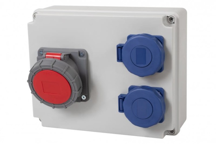 Rozdzielnica R-240 - gniazda 32A 5p, 2x230V  IP65 F3.0334 F-Elektro