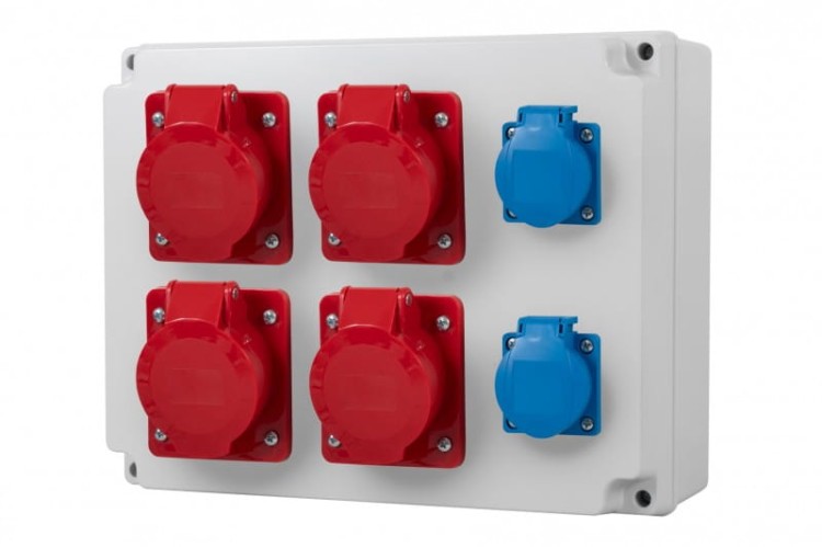 Rozdzielnica R-310 - gniazda 2x16A 5p, 2x32A 5p, 2x230V F3.0341 F-Elektro