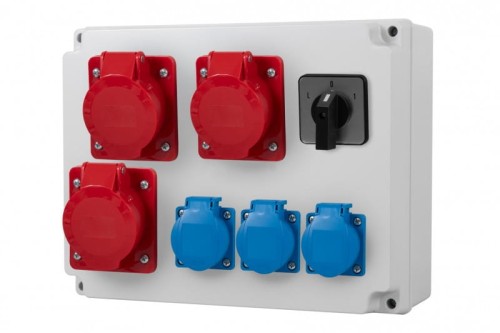 Rozdzielnica R-310 - gniazda 3x32A 5p, 3x230V, L/P(63A) F3.0347 F-Elektro