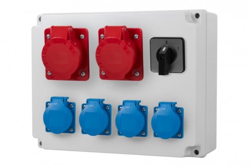 Rozdzielnica R-310 - gniazda 2x32A 5p, 4x230V, 0/1(32A) F3.0357 F-Elektro