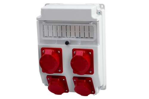 Rozdzielnica CAJA 11M - gniazda 4x16A 5p /11 modułów/ F3.0392 F-Elektro