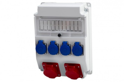 Rozdzielnica CAJA 11M - gniazda 2x16A 5p, 4x230V /11 modułów/ F3.0398 F-Elektro