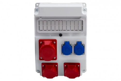 Rozdzielnica CAJA 11M - gniazda 3x32A 5p, 2x230V /11 modułów/ F3.0404 F-Elektro