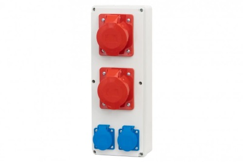 Rozdzielnia VERTICAL S - gniazda 2x32A 5p, 2x230V F3.0413 F-Elektro