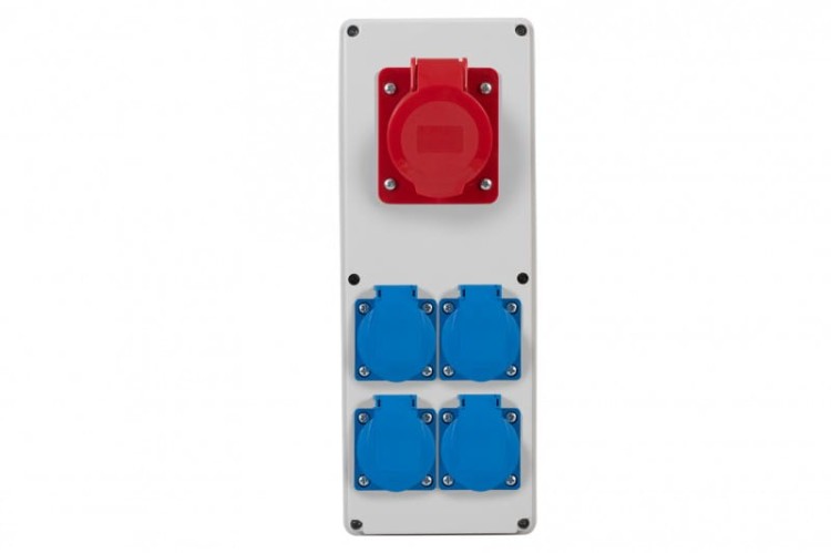 Rozdzielnia VERTICAL S - gniazda 16A 5p, 4x230V F3.0415 F-Elektro