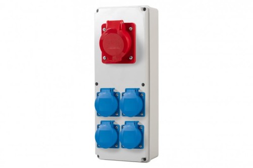 Rozdzielnia VERTICAL S - gniazda 32A 5p, 4x230V F3.0416 F-Elektro