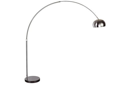Lampa podłogowa stojąca Industrialna Loft COSMO S 3382 NOWODVORSKI Lighting E27 200cm lampka Retro Vintage stal srebrna metalowa z czarnym marmurem Inspiracje Premium