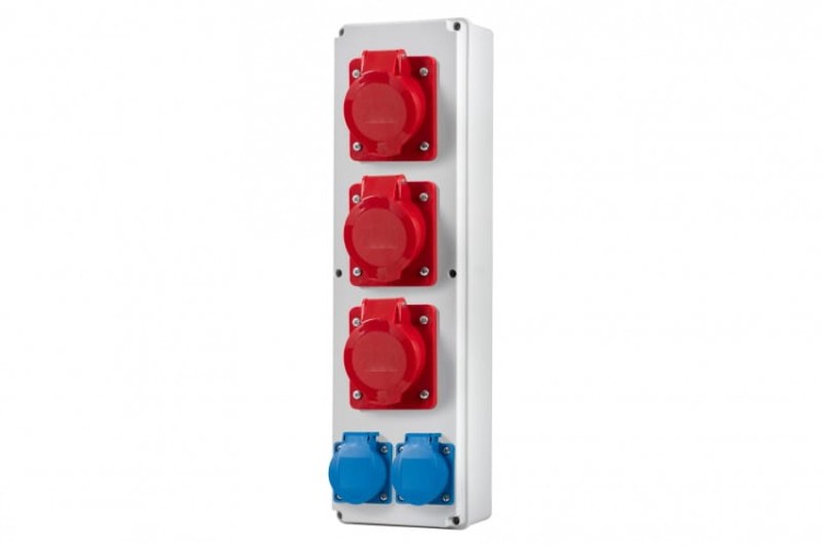 Rozdzielnia VERTICAL B - gniazda 3x16A 5p, 2x230V F3.0417 F-Elektro