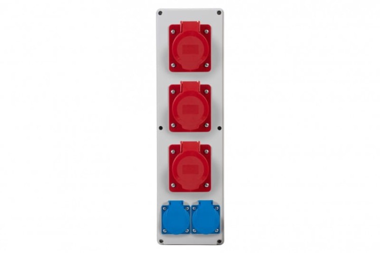 Rozdzielnia VERTICAL B - gniazda 3x32A 5p, 2x230V F3.0418 F-Elektro