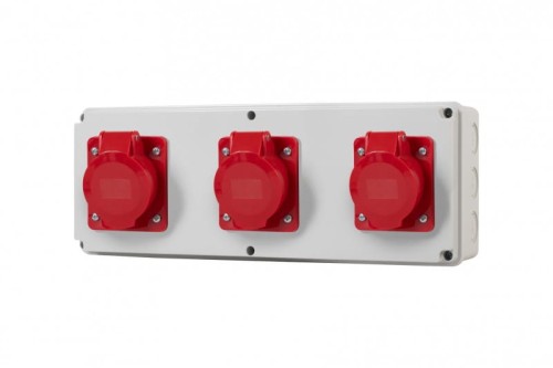 Rozdzielnia HORIZONTAL S - gniazda 2x16A 5p, 32A 5p F3.0427 F-Elektro