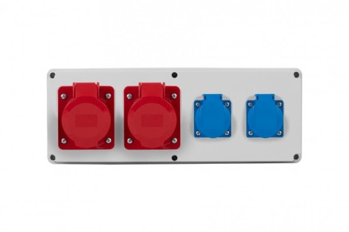 Rozdzielnia HORIZONTAL S - gniazda 16A 5p, 32A 5p, 2x230V F3.0428 F-Elektro