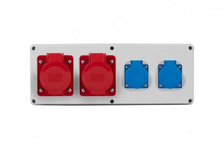 Rozdzielnia HORIZONTAL S - gniazda 2x16A 5p, 2x230V F3.0429 F-Elektro