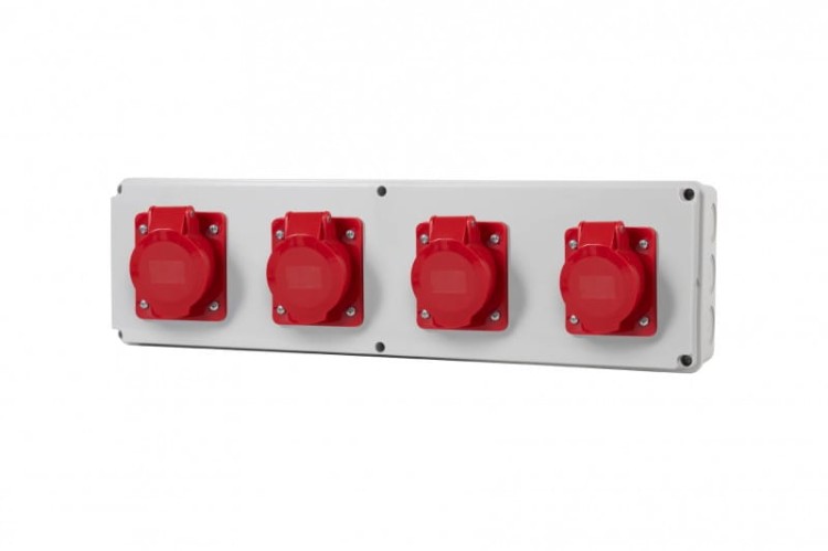Rozdzielnia HORIZONTAL B - gniazda 3x16A 5p, 32A 5p F3.0435 F-Elektro
